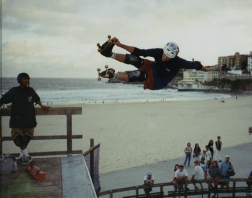 Rider: Paul Jessep<br> Location: Bondi beach vert ramp